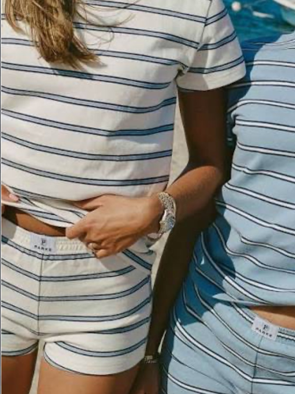 Parke X Maggie & Emma Striped T-Shirt Size XL